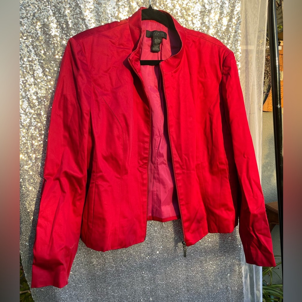 Kenneth Cole Red Women's Blazer Jacket